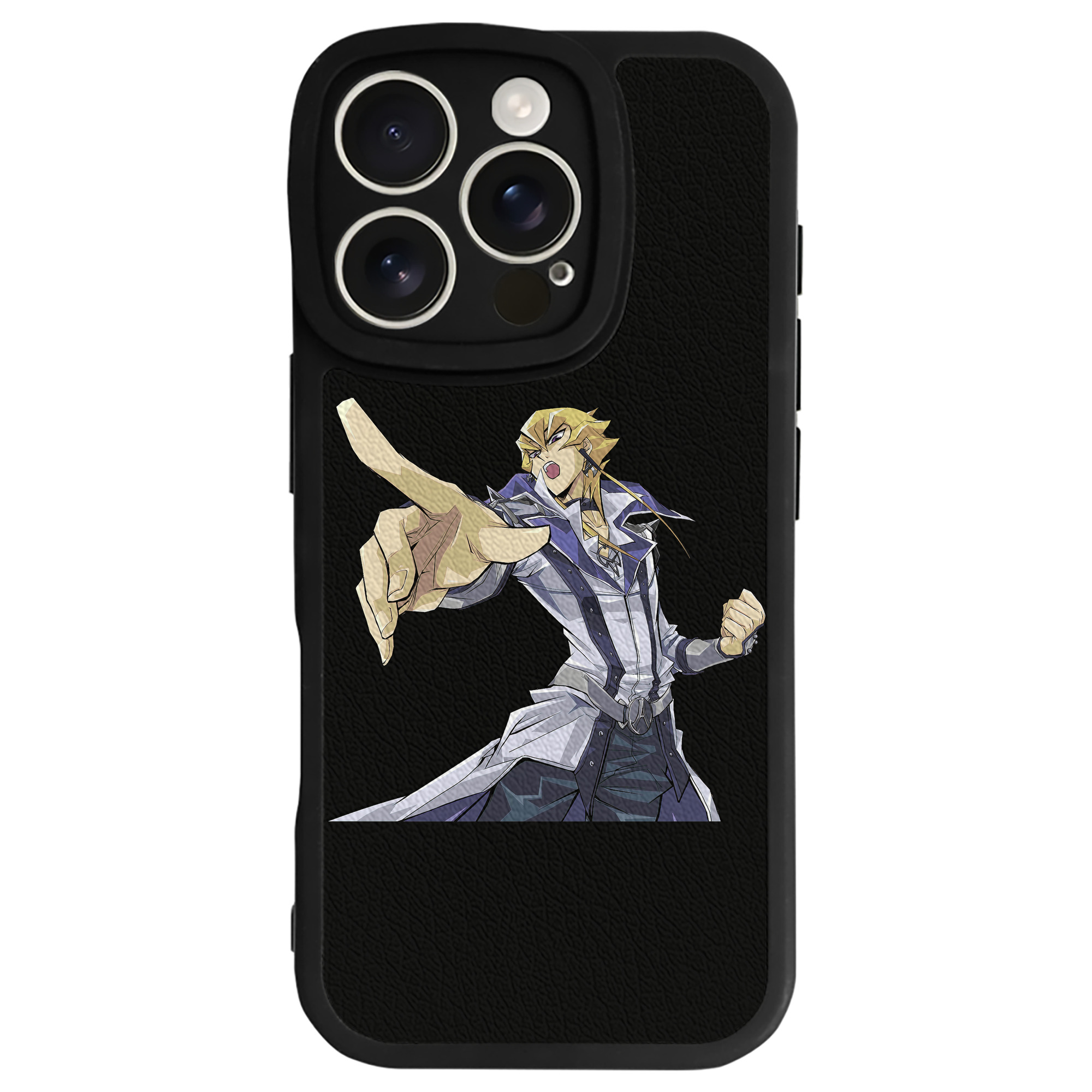 （画像用） 遊☆戯☆王 Yu-Gi-Oh! 【iPhone 16シリーズ対応】シリコンスマホケース（レザー調） 材質：シリコン